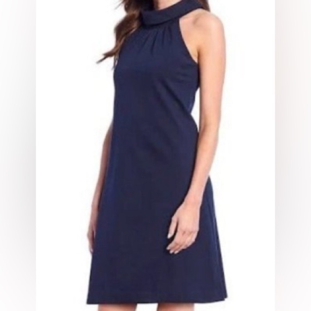 Eliza J Mocked Neck Mini Dress